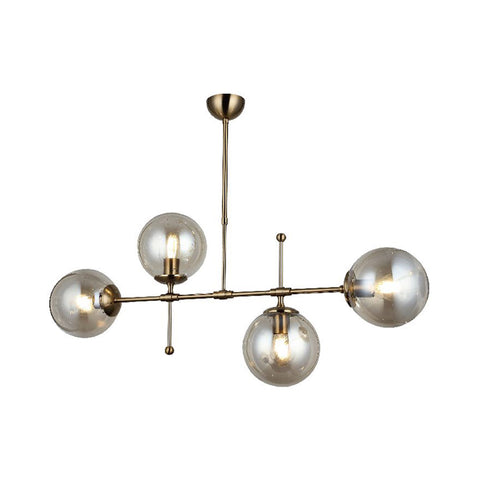 Polıno Four-Arms Antique Lined Chandelier 4Xe27