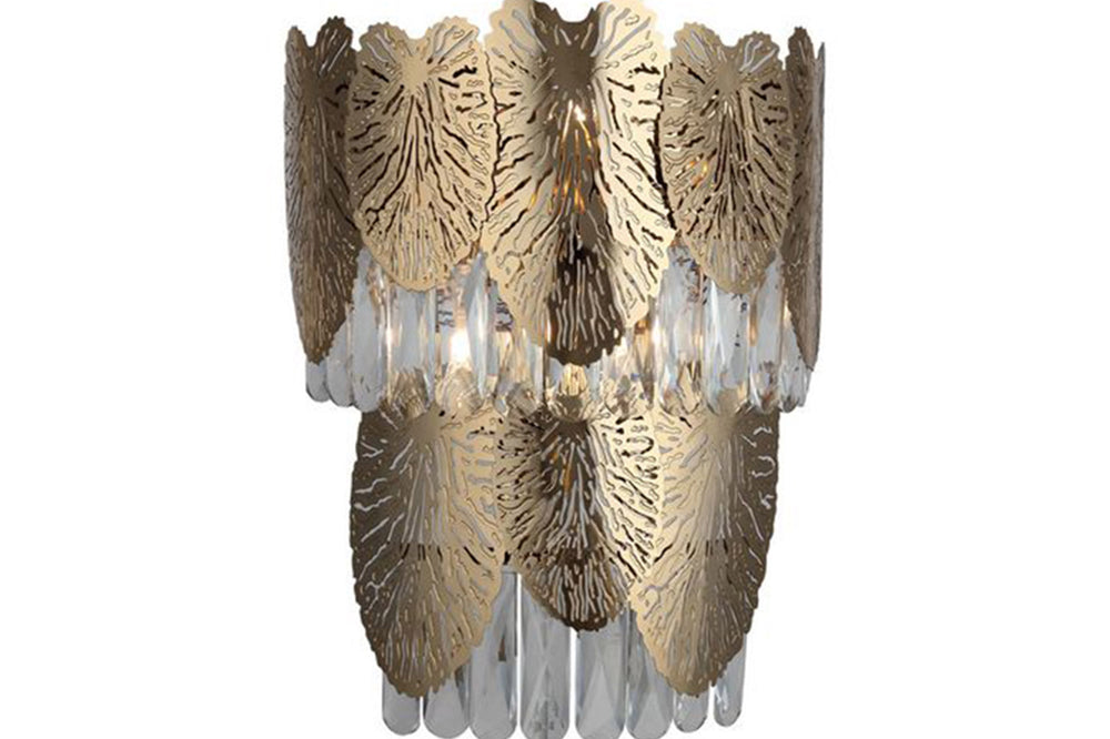 Posıtano Four-Arms Golden Wall Lamp 4Xe14