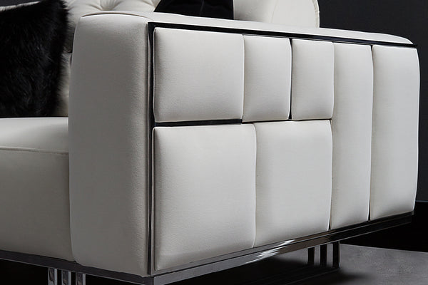 Prizma Black White Sofa