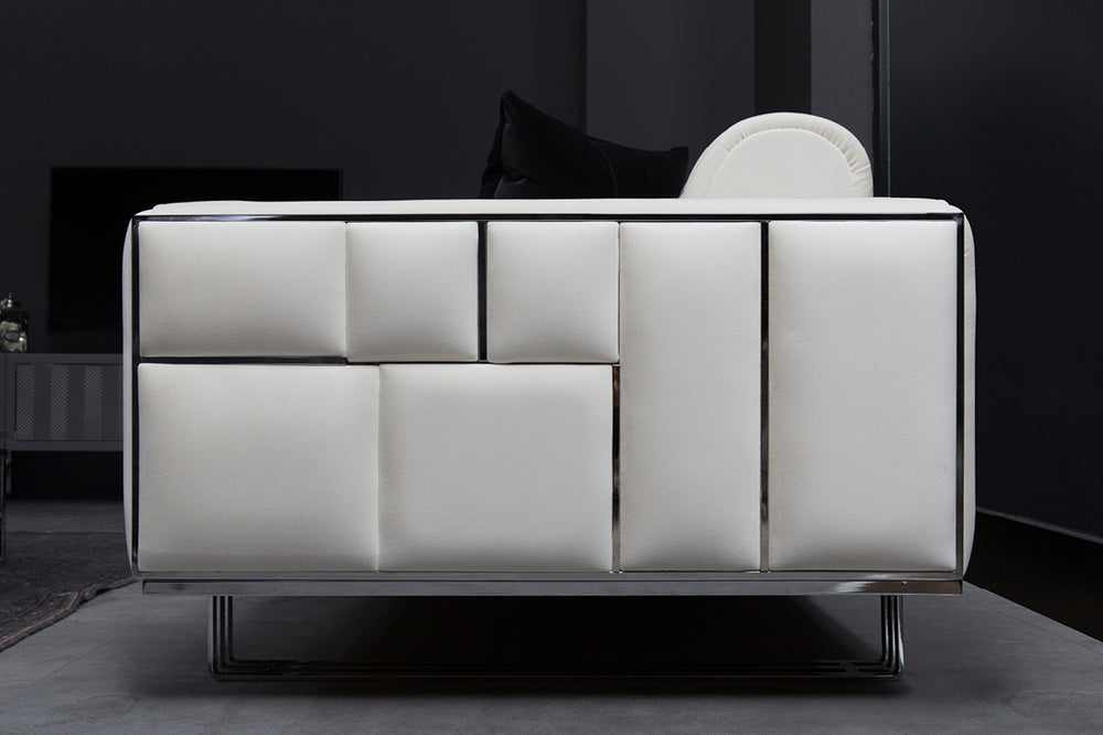 Prizma Black White Sofa