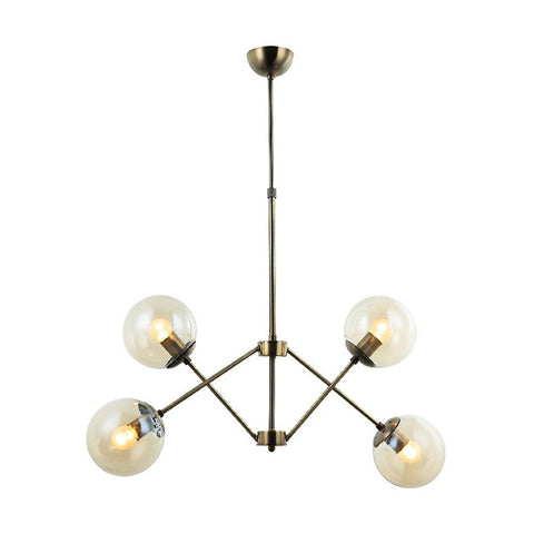 Ronna Four-Arms Antique Chandelier 4Xe27