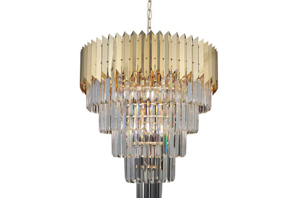 Sestino Golden Chandelier 12*E14