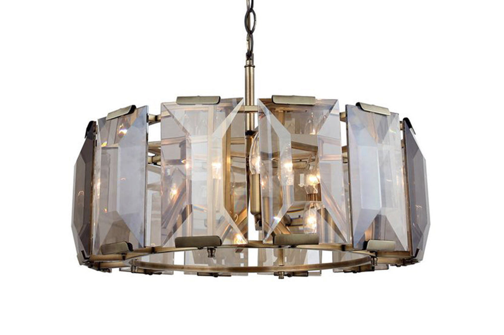 Talisca 6 Lamp Round Antique Chandelier 6Xe14