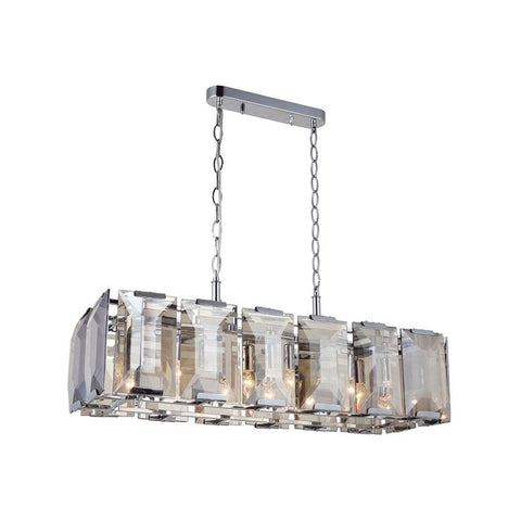 Talisca Seven-Arms Dining Table Chrome Chandelier 7Xe14