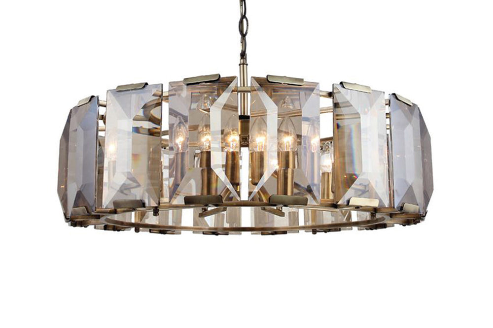 Talisca Eight-Lamps Round Antique Chandelier 8Xe14