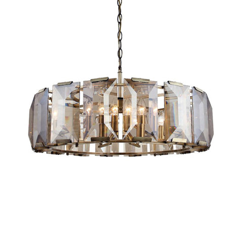 Talisca Eight-Lamps Round Antique Chandelier 8Xe14