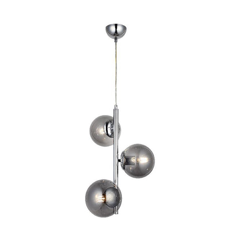 Tamo Three-Arm Chrome Chandelier 3Xe27