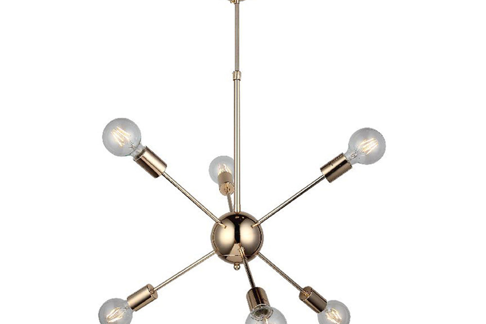 Taron Six-Arms Golden Chandeliler E27X6