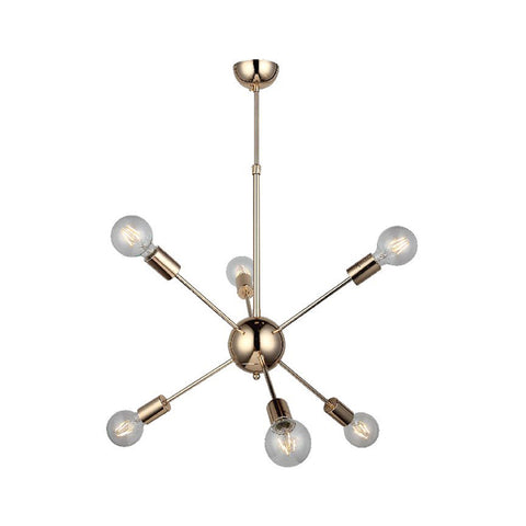 Taron Six-Arms Golden Chandeliler E27X6