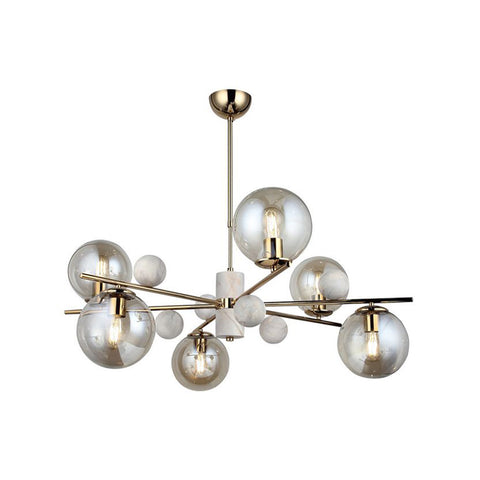 Toppo Six-Arms Golden Chandeliler 6Xe27