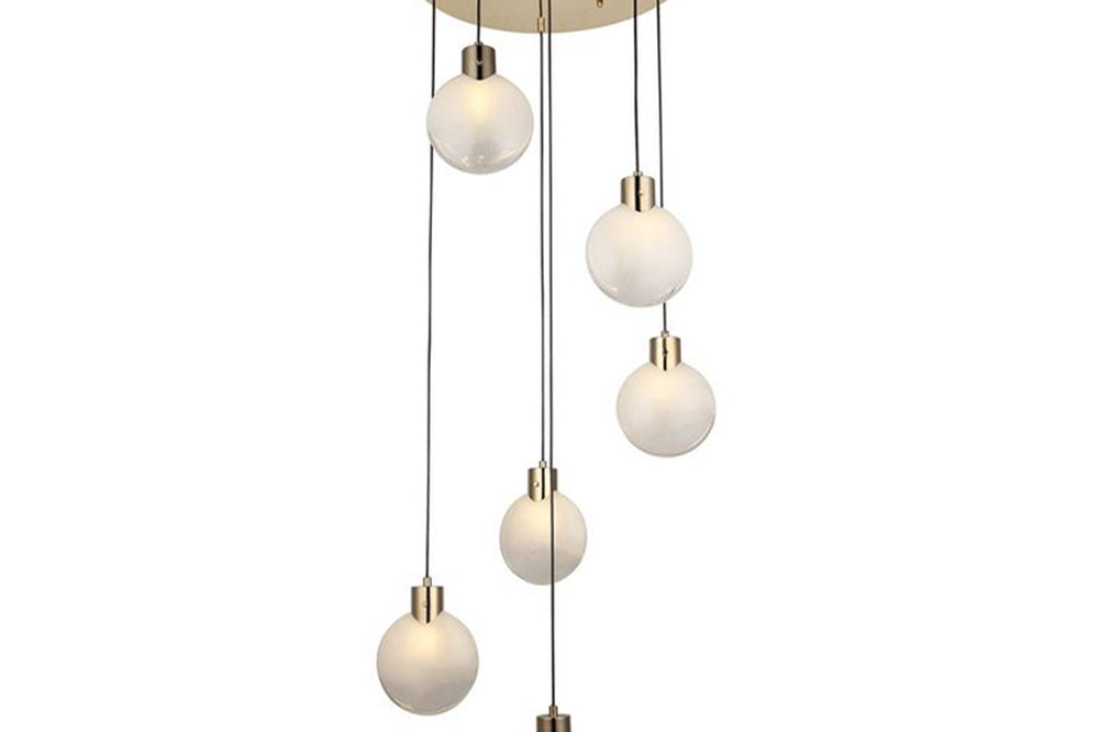 Vekmo Six-Arms Golden Chandeliler 6Xe14